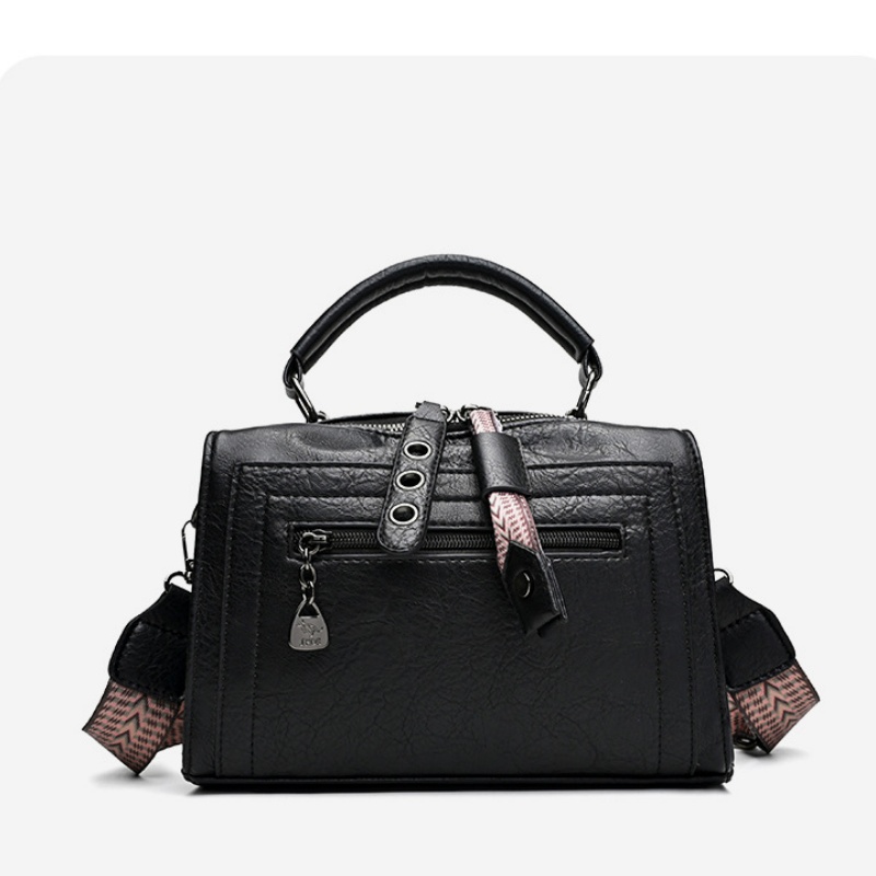 Top Handle Structured - Strukturalna torebka w stylu Boston z