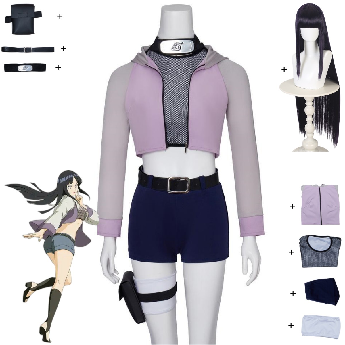 Women'S Japanese Bags - Anime Hyuga Hinata przebranie na karnawał