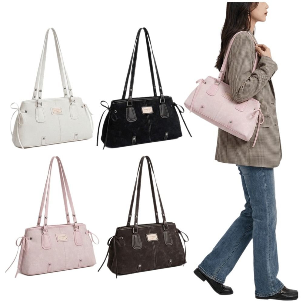 Top Handle Structured - Minimalistyczna torba typu tote z ekoskóry,