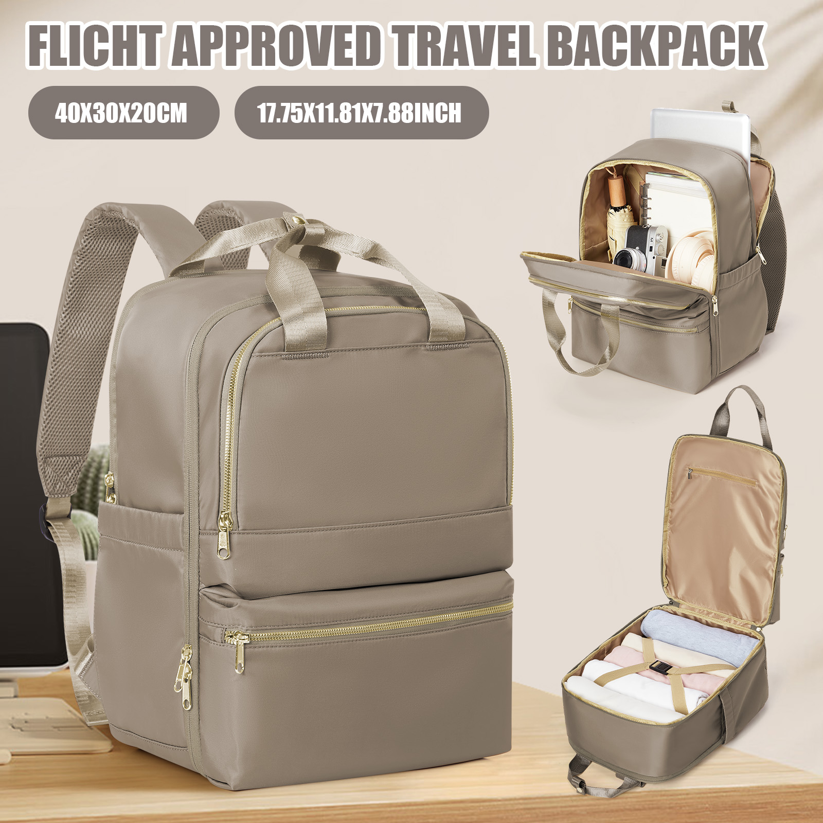 Women Bags Casual - Plecak podróżny Ryanair 40x30x20 dla kobiet,