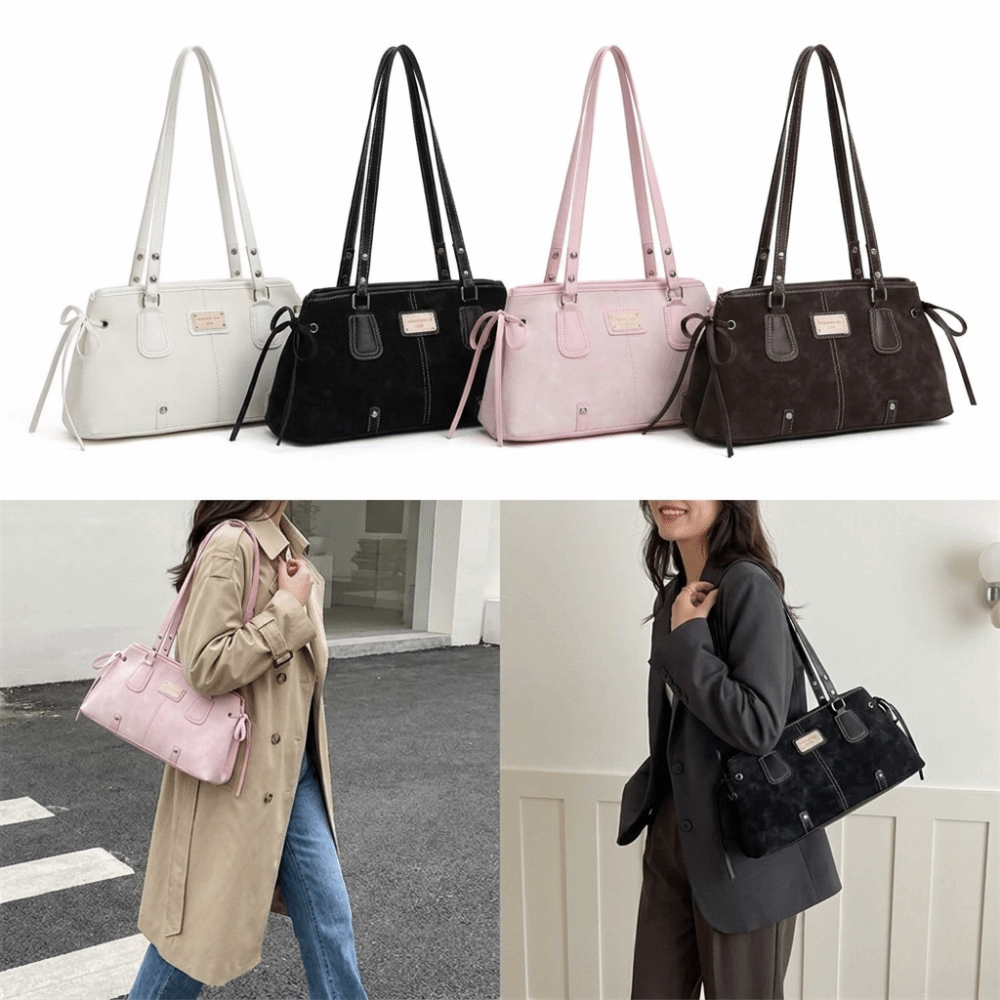 Top Handle Structured - Minimalistyczna torba typu tote ze sztucznej