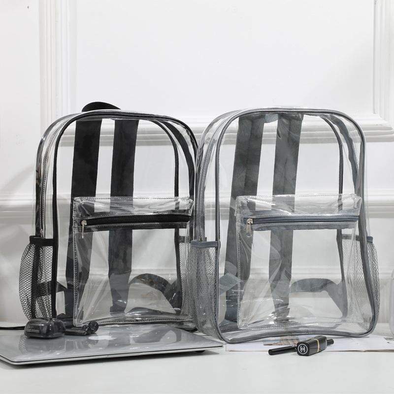 Women Bags Casual - Wyprzedaż! Przezroczysty plecak sportowy z PVC