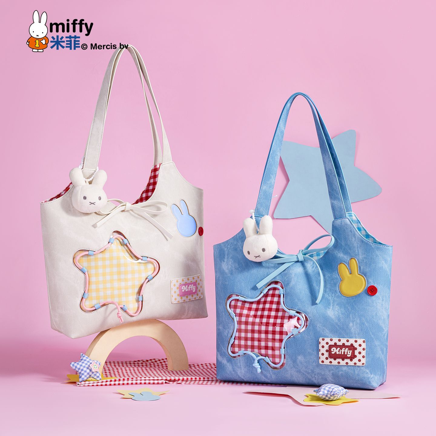 Top Handle Structured - Torba na ramię Miffy Kawaii z