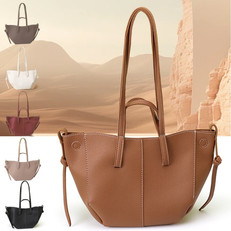 Torba typu tote z brązowym wzo – Top Handle Structured recenzja i cena