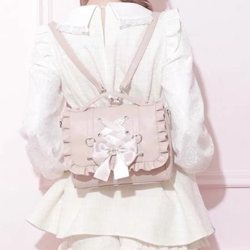 Słodka Kokarda Różowa Mochila  – Women'S Japanese Bags recenzja i cena