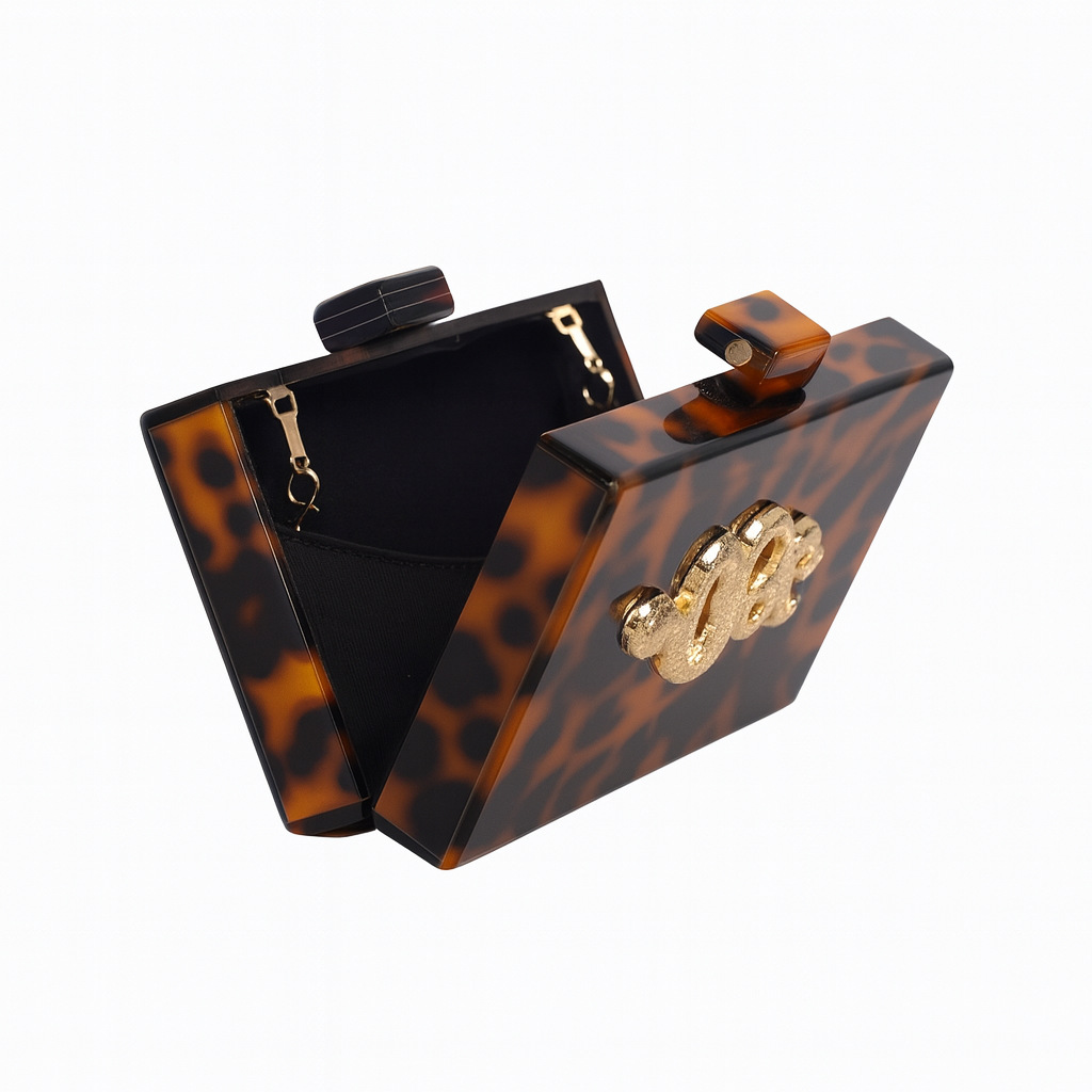 Damska torebka bankietowa w st – Tortoiseshell Bag Acrylic recenzja i cena